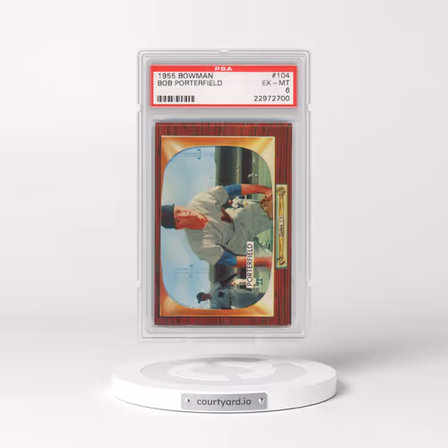 1955 Bowman #104 Bob Porterfield (PSA 6 EX-MT)