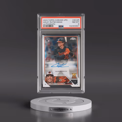 2023 Topps Chrome Update Autograph #ACAR Adley Rutschman (PSA 8 NM-MT)
