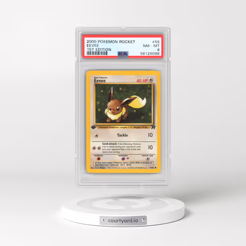 2000 Pokémon Rocket #55 Eevee - 1st Edition (PSA 8 NM-MT)