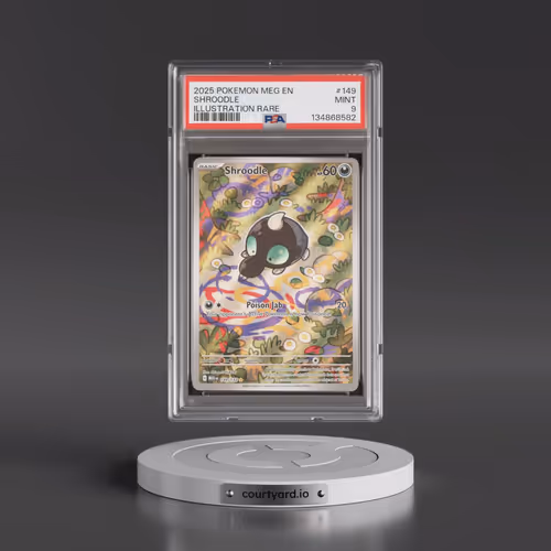 2025 Pokémon Meg EN-Mega Evolution #149 Shroodle - Illustration Rare (PSA 9 MINT)