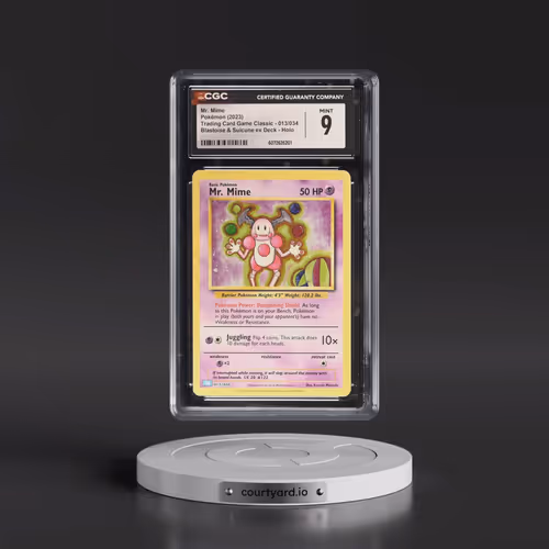 2023 Pokémon Clb-Trading Card Game Classic Blastoise & Suicune EX Deck #013 Mr. Mime (CGC 9 MINT)