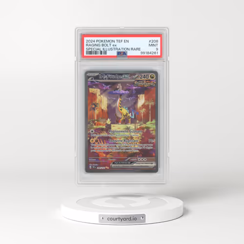 2024 Pokémon Tef EN-Temporal Forces #208 Raging Bolt EX - Holo Special Illustration Rare (PSA 9 MINT)
