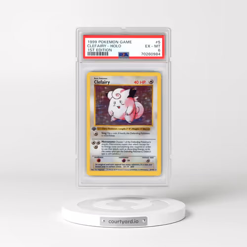 1999 Pokémon Game #5 Clefairy - 1st Edition Holo (PSA 6 EX-MT)