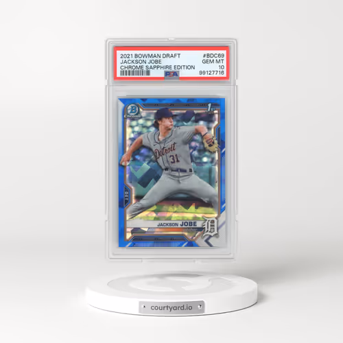 2021 Bowman Draft Chrome Sapphire Edition #BDC69 Jackson Jobe (PSA 10 GEM MINT)