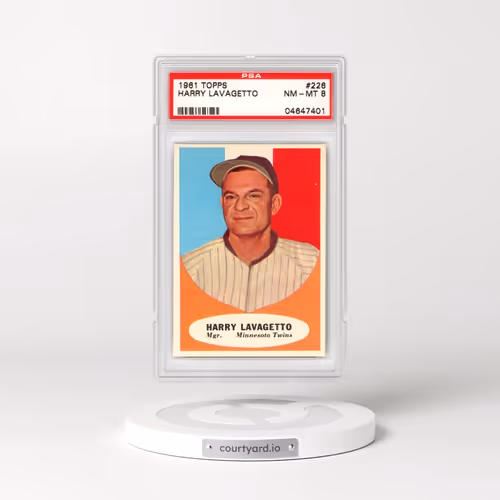 1961 Topps #226 Harry Lavagetto (PSA 8 NM-MT)