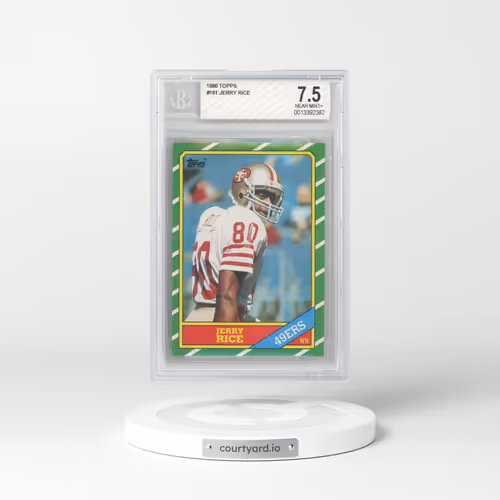 1986 Topps #161 Jerry Rice (BGS 7.5 NM+)