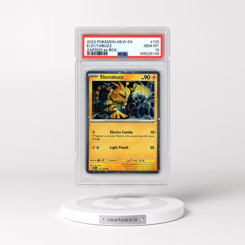 2023 Pokémon Mew EN-151 #125 Electabuzz - Zapdos EX Box (PSA 10 GEM MINT)