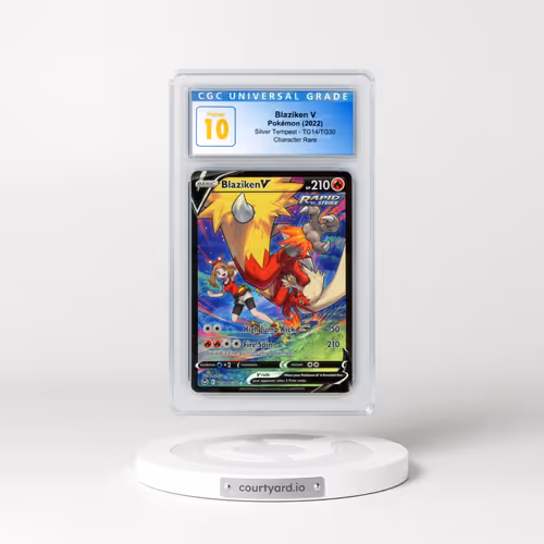 2022 Silver Tempest #TG14/TG30 Blaziken V - Holo Character Rare (CGC 10 PRISTINE)