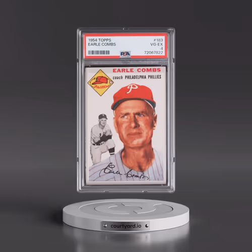 1954 Topps #183 Earle Combs (PSA 4 VG-EX)