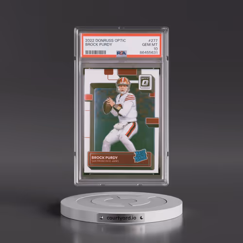 2022 Panini Donruss Optic #277 Brock Purdy (PSA 10 GEM MINT)