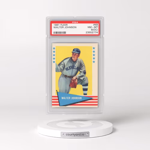 1961 Fleer #49 Walter Johnson (PSA 8 NM-MT)
