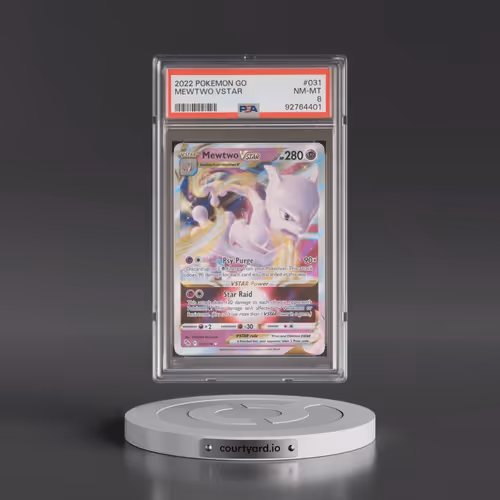 2022 Pokémon Go #031 Mewtwo Vstar (PSA 8 NM-MT)