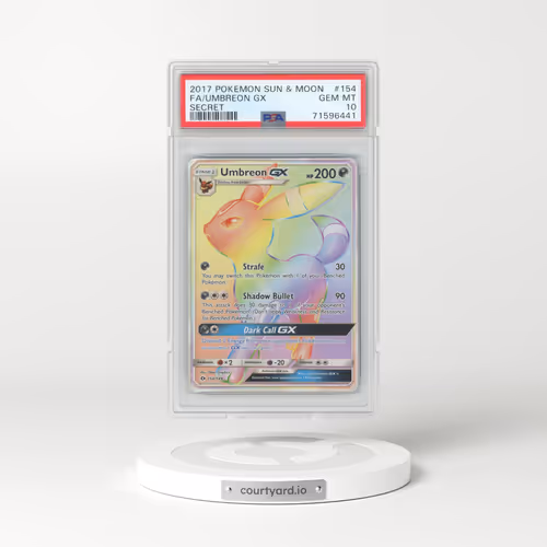 2017 Pokémon Sun & Moon #154 Umbreon GX - Holo Full Art Secret (PSA 10 GEM MINT)