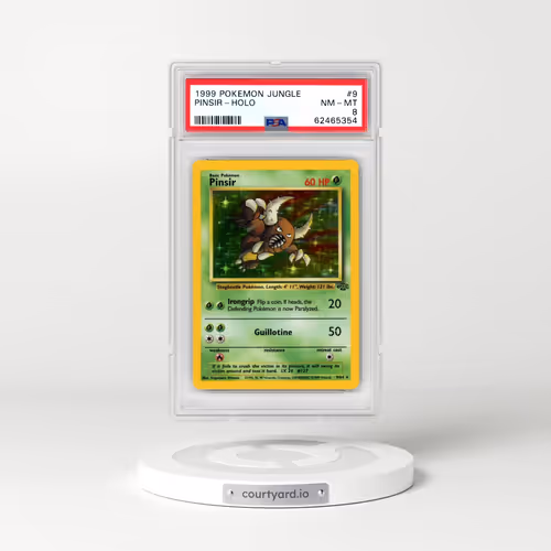 1999 Pokémon Jungle #9 Pinsir - Holo (PSA 8 NM-MT)
