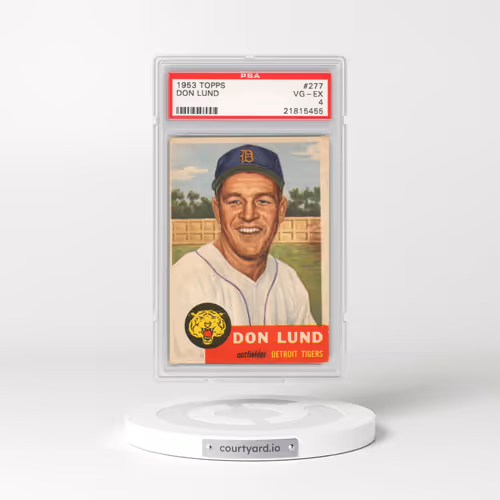1953 Topps #277 Don Lund (PSA 4 VG-EX)