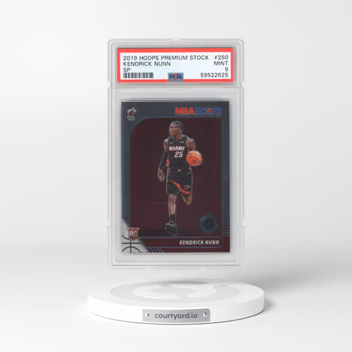2019 Panini Hoops Premium Stock #250 Kendrick Nunn - SP (PSA 9 MINT)