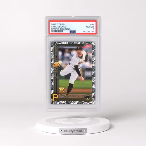 2025 Topps #98 Paul Skenes - Spring Training (PSA 8 NM-MT)