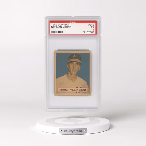1949 Bowman #240 Norman Young (PSA 5 EX)