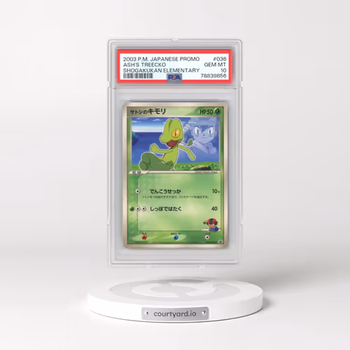 2003 Pokémon Promo #036 Ash's Treecko - Shogakukan Elementary School (PSA 10 GEM MINT)
