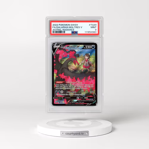 2022 Pokémon Sword & Shield Astral Radiance #TG20 Galarian Moltres V - Holo Full Art (PSA 9 MINT)