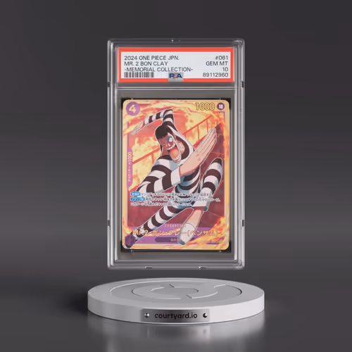 2024 One Piece Japanese EB01-Extra Booster -Memorial Collection #061 Mr. 2 Bon Clay (PSA 10 GEM MINT