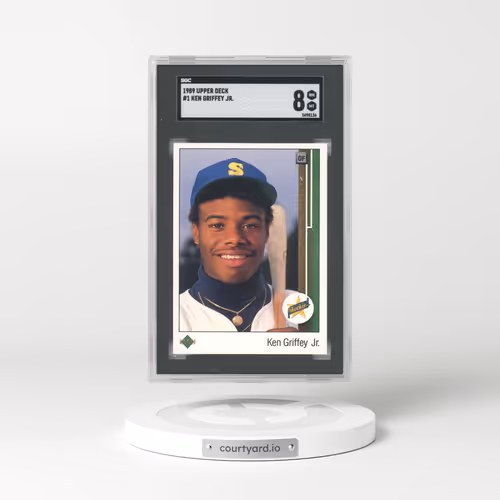 1989 Upper Deck #1 Ken Griffey Jr - Star Rookie (SGC 8 NM-MT)