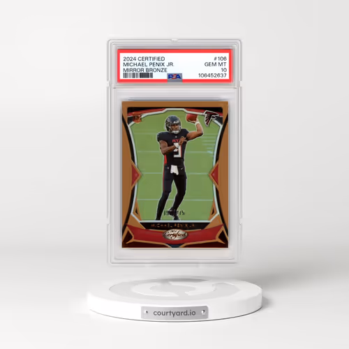 2024 Panini Certified #106 Michael Penix Jr. - Mirror Bronze (PSA 10 GEM MINT)