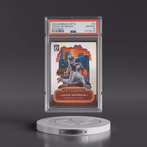 2024 Panini Donruss Optic Uptowns #19 Justin Jefferson (PSA 10 GEM MINT)