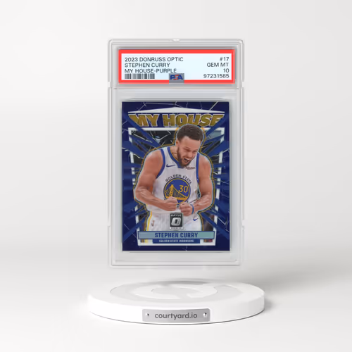 2023 Panini Donruss Optic My House #17 Stephen Curry - Purple (PSA 10 GEM MINT)