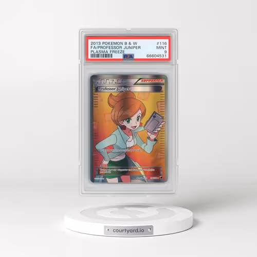 2013 Pokémon Black & White Plasma Freeze #116 Professor Juniper - Full Art (PSA 9 MINT)