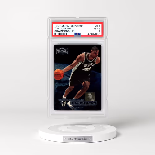 1997 Metal Universe Championship #72 Tim Duncan (PSA 9 MINT)