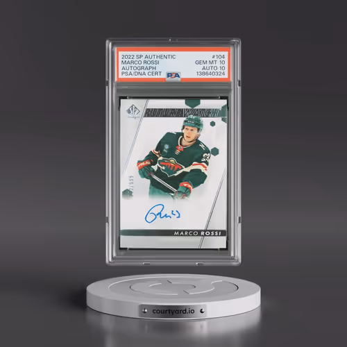 2022 SP Authentic #104 Marco Rossi - Autograph (PSA 10 GEM MINT)
