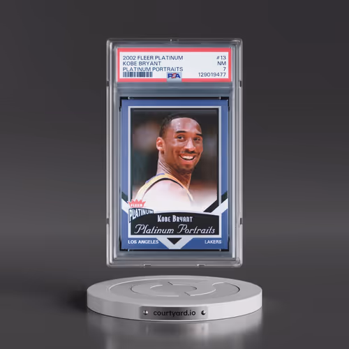 2002 Fleer Platinum Platinum Portraits #13 Kobe Bryant (PSA 7 NM)