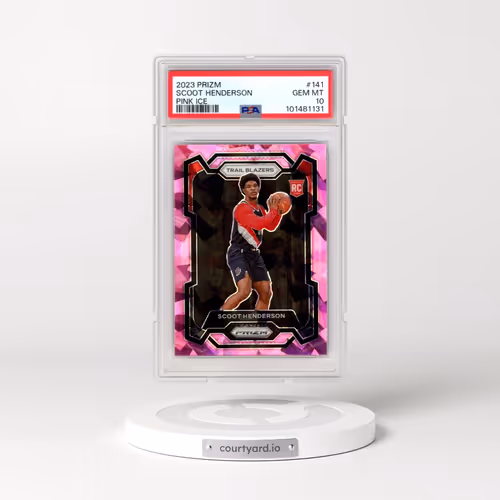 2023 Panini Prizm #141 Scoot Henderson - Pink Ice (PSA 10 GEM MINT)