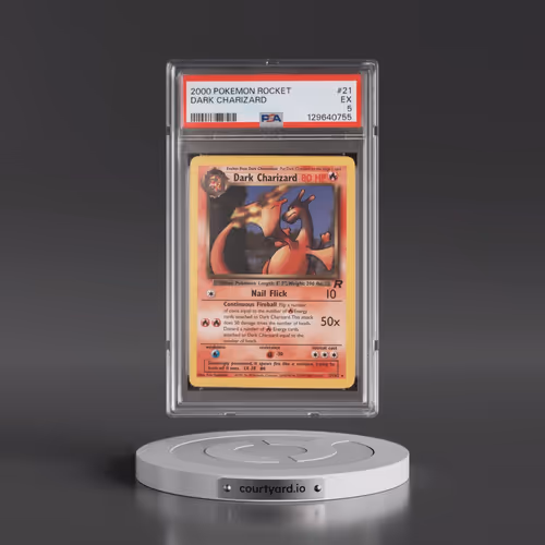 2000 Pokémon Rocket #21 Dark Charizard (PSA 5 EX)
