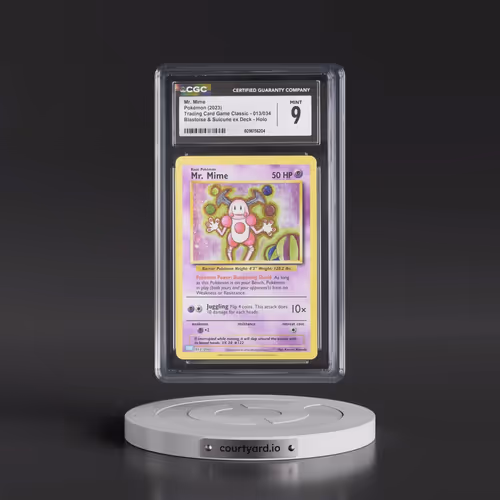 2023 Pokémon Clb-Trading Card Game Classic Blastoise & Suicune EX Deck #013 Mr. Mime (CGC 9 MINT)