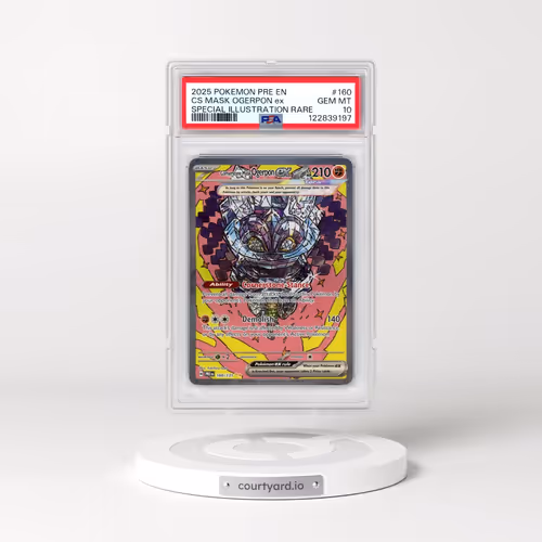 2025 Pokémon Pre EN-Prismatic Evolutions #160 Cornerstone Mask Ogerpon EX - Holo Special Illustratio