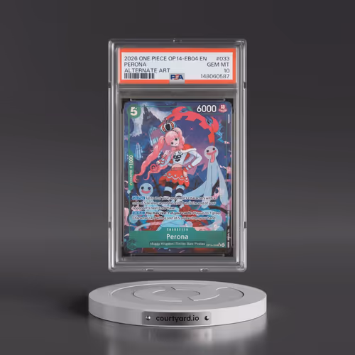 2026 One Piece OP14-EB04-the Azure Sea's Seven #033 Perona - Alternate Art (PSA 10 GEM MINT)