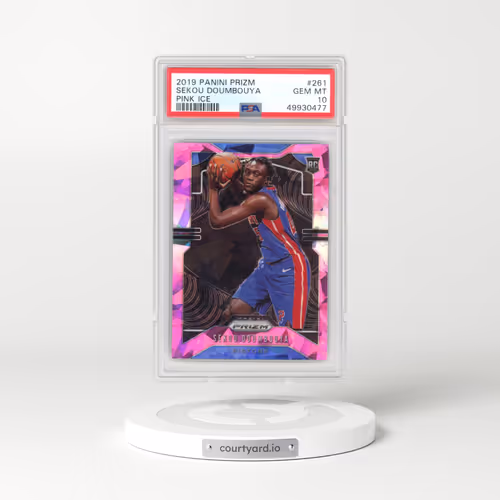 2019 Panini Prizm #261 Sekou Doumbouya - Pink Ice (PSA 10 GEM MINT)