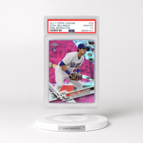 2017 Topps Chrome #79 Cody Bellinger - Pink Refractor (PSA 10 GEM MINT)