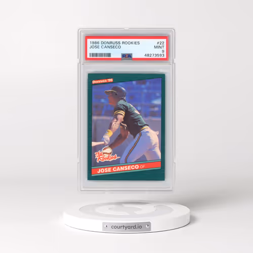 1986 Donruss Rookies #22 Jose Canseco (PSA 9 MINT)