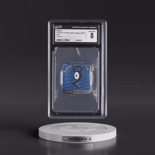 2002 Pokémon STAKS Johto League (Panini 2002) - English #201 Unown - Series 1 (CGC 8 NM-MT)