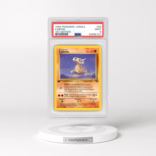1999 Pokémon Jungle #50 Cubone - 1st Edition (PSA 9 MINT)