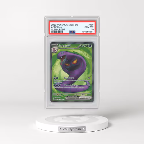 2023 Pokémon Mew EN-151 #185 Arbok EX - Holo Ultra Rare (PSA 10 GEM MINT)