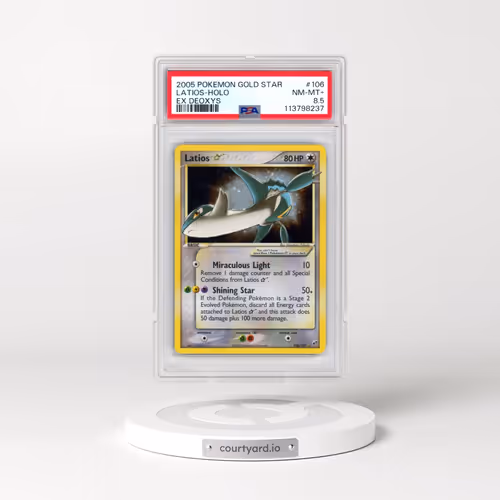 2005 Pokémon EX Deoxys #106 Latios - Holo Gold Star (PSA 8.5 NM-MT+)