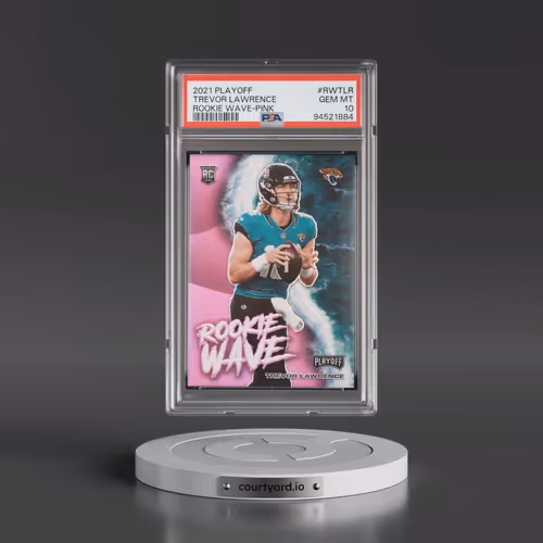 2021 Panini Playoff Rookie Wave #RWTLR Trevor Lawrence - Pink (PSA 10 GEM MINT)