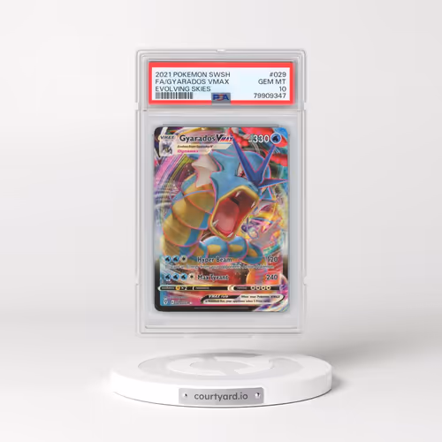 2021 Pokémon Sword & Shield Evolving Skies #029 Gyarados Vmax - Full Art (PSA 10 GEM MINT)