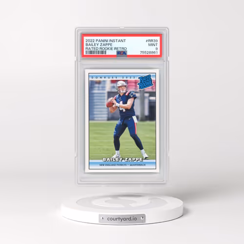 2022 Panini Instant Rated Rookie Retro #RR39 Bailey Zappe (PSA 9 MINT)