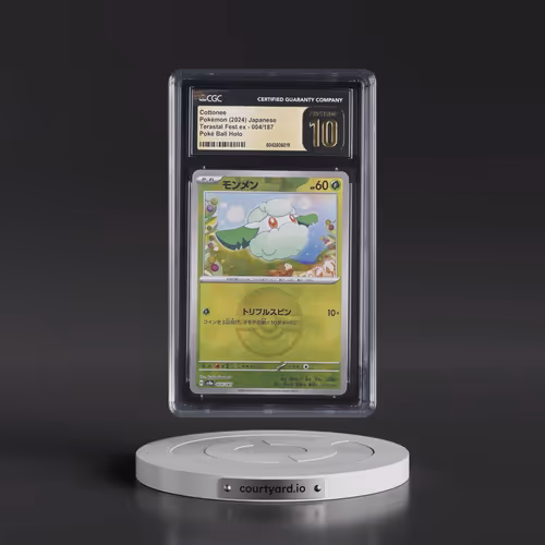 2024 High Class Pack: Terastal Fest ex - sv8a #004/187 Cottonee - Poké Ball Holo (CGC 10 PRISTINE)