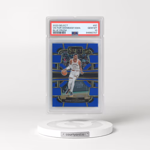 2023 Panini Select #87 Victor Wembanyama - Blue Prizm (PSA 10 GEM MINT)